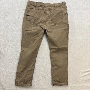 Ariat Rebar Pants Mens 40x32 Brown M4 Relaxed Straight Khakis Rugged Workwear